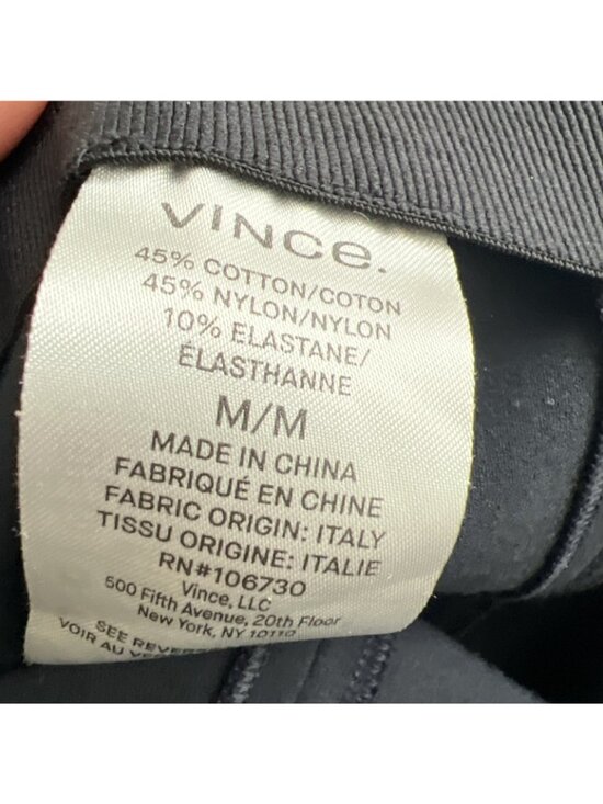 Vince Stitch Front Seamed Pants Womens Medium Navy Ankle Cropped - Picture 16 of 16